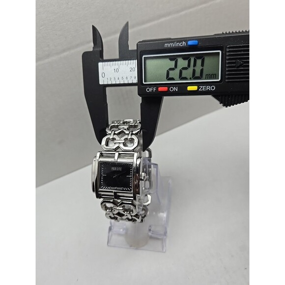 Versus Versace Womens Square Stainless Steel Bracelet Watch Quartz New Battery - Picture 6 of 11